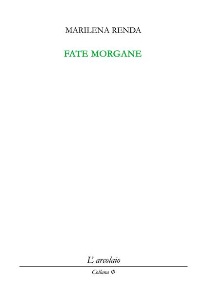 Fate morgane - Marilena Renda - copertina