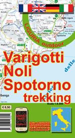 Varigotti, Noli, Spotorno trekking. Carta dei sentieri 1:8.000