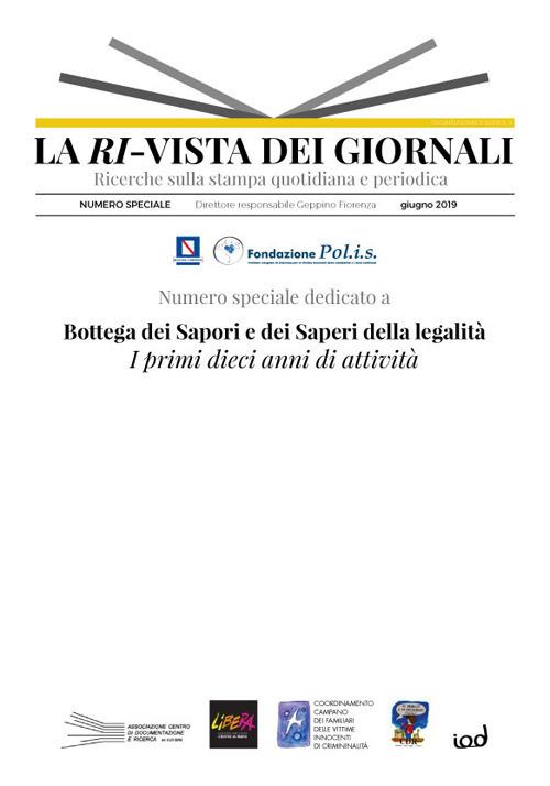 Bottega dei sapori e dei saperi della legalità. I primi dieci anni di attività - copertina