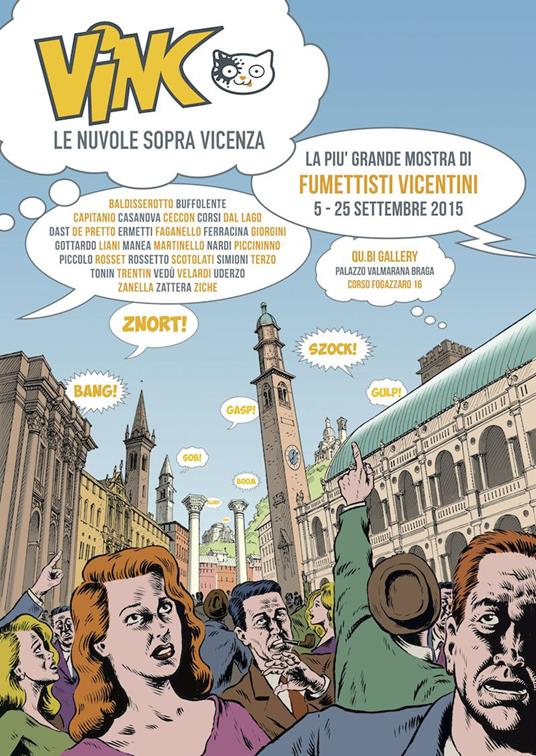 ViNC. Le nuvole sopra Vicenza. Mostra di fumettisti e illustratori vicentini - copertina