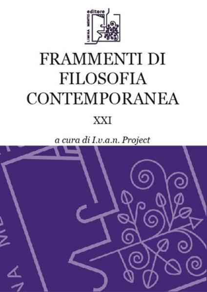 Frammenti di filosofia contemporanea. Vol. 21 - copertina