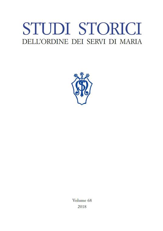 Studi storici dell'Ordine dei Servi di Maria (2018). Vol. 68 - copertina