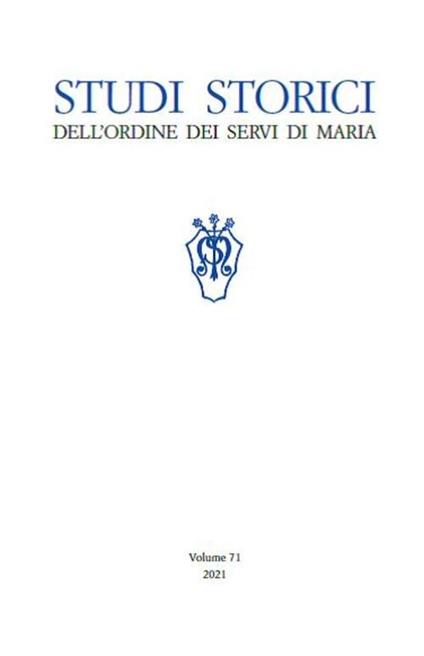 Studi storici dell'Ordine dei Servi di Maria (2021). Vol. 71 - copertina