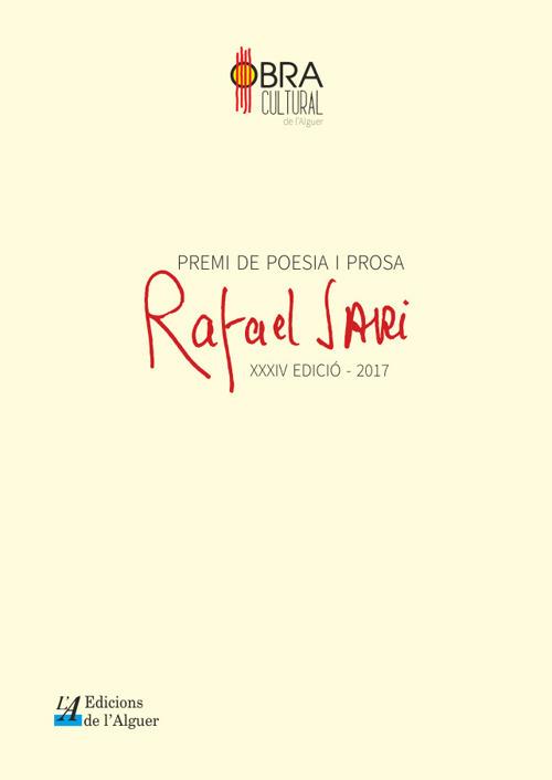 Premi de poesia i prosa «Rafael Sari». 34ª edició 2017 - copertina