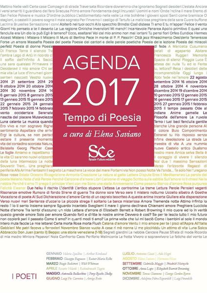 Tempo di poesia. Agenda 2017 - copertina