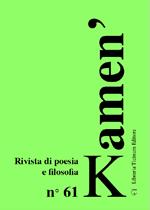 Kamen'. Rivista di poesia e filosofia. Vol. 61