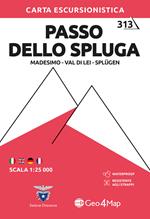 Carta escursionistica Passo dello Spluga (Madesimo, Val di Lei, Splugen)