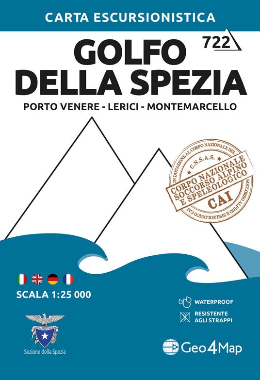 Golfo della Spezia: Porto Venere, Lerici, Montemarcello 1:25.000 - copertina