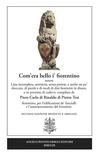 Com'era bello i' fiorentino - P. Carlo Tesi - copertina