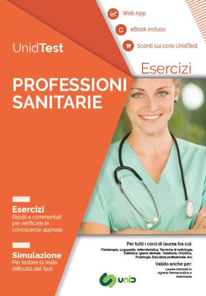 UnidTest. Professioni sanitarie. Esercizi. Simulazione. Con app. Con ebook - copertina