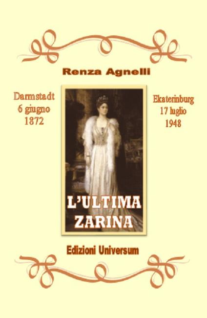 L'ultima zarina - Renza Agnelli - copertina