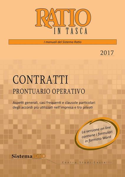 Contratti. Prontuario operativo 2017 - copertina