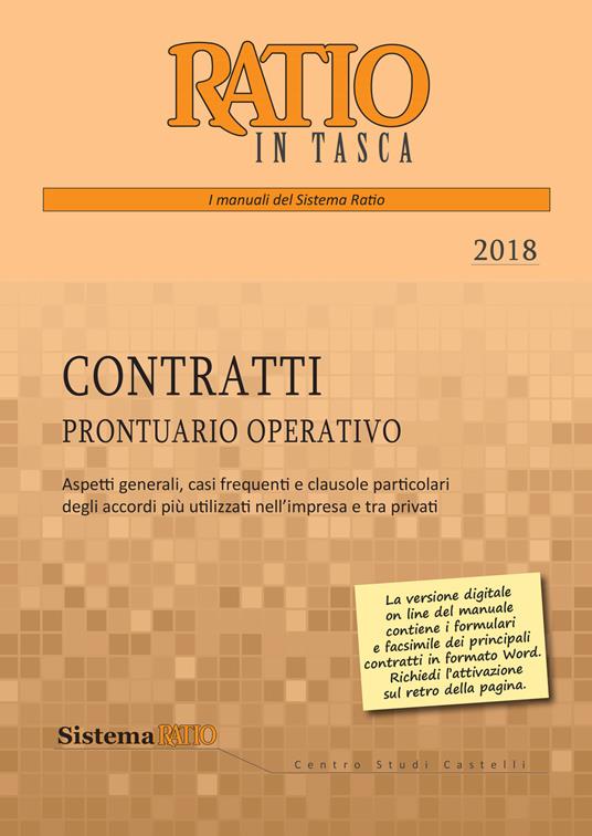 Contratti. Prontuario operativo 2018 - copertina