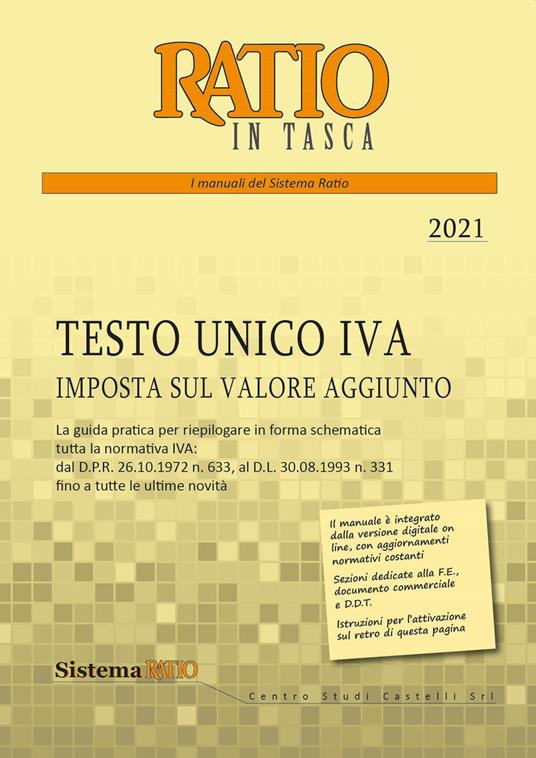 Testo unico IVA 2021. Imposta sul valore aggiunto - copertina