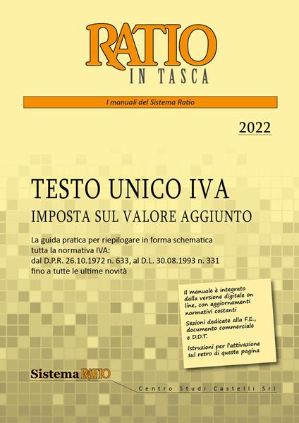 Testo unico IVA. Imposta sul valore aggiunto - copertina