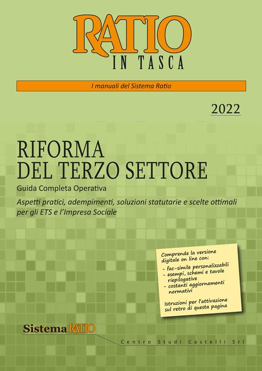 La riforma del terzo settore. Guida completa operativa. Aspetti pratici, adempimenti, soluzioni statutarie e scelte ottimali per gli ETS e l'impresa sociale - copertina