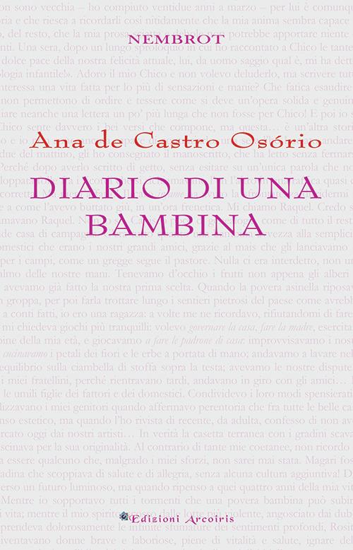 Diario di una bambina - Ana de Castro Osório - copertina