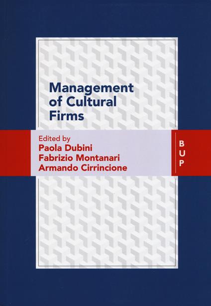 Management of cultural firms - copertina