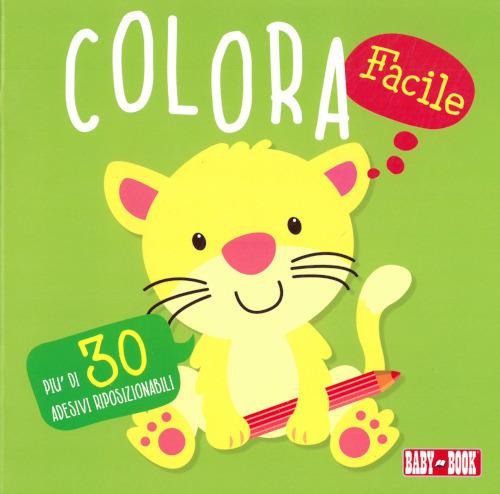 Gatto. Colorare facile. Con adesivi - copertina