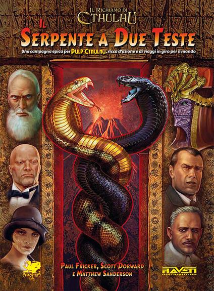 Pulp Cthulhu. Il Serpente a Due Teste. Gioco da tavolo