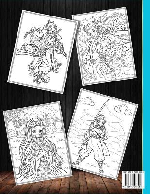 Demon Slayer Coloring Book: JUMBO Coloring Book For All Fans. Boys, Girls, and Adults. - Douri Publishing - cover