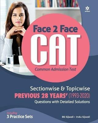 Face to Face Cat 27 Years Sectionwise & Topicwise Solved Paper 2021 - B.S. Sijwalii,Indu Sijwalii - cover