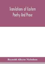 Translations of Eastern poetry and prose