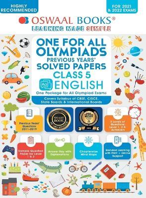 One for All Olympiad Previous Years' Solved Papers: English Class 5 - Oswaal Editorial Board - cover