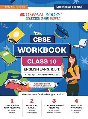 Oswaal CBSE Workbook English Language and Literature Class 10 Updated as per NCF For better results For 2024 Exam - Oswaal Editorial Board - cover