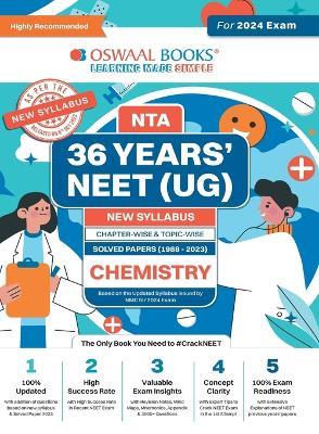 Oswaal NEET (UG) 36 Years Chapter-wise Topic-wise Solved Papers Chemistry For 2024 Exams ( New Edition) - Oswaal Editorial Board - cover