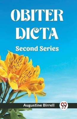 Obiter Dicta Second Series - Augustine Birrell - cover