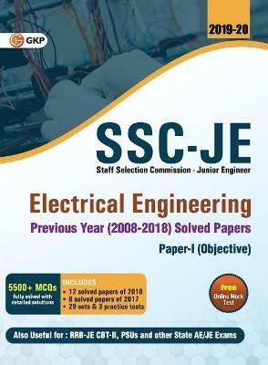 SSC JE Electrical Engineering for Junior Engineers Previous Year Solved Papers (2008-18), 2018-19 for Paper I - Gkp - cover