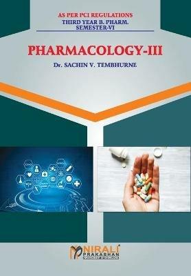 Pharmacology - III - Sachin V Tembhurne - cover