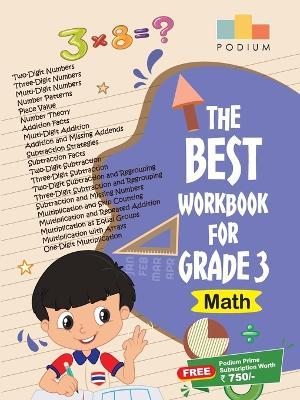 The Best Math Workbook for Grade 3 - Podium School - cover