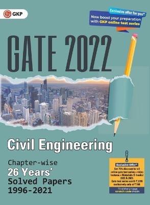 Gate 2022 Civil Engineering 26 Years Chapter-Wise Solved Papers (1996-2021) - G K Publications (P) Ltd - cover
