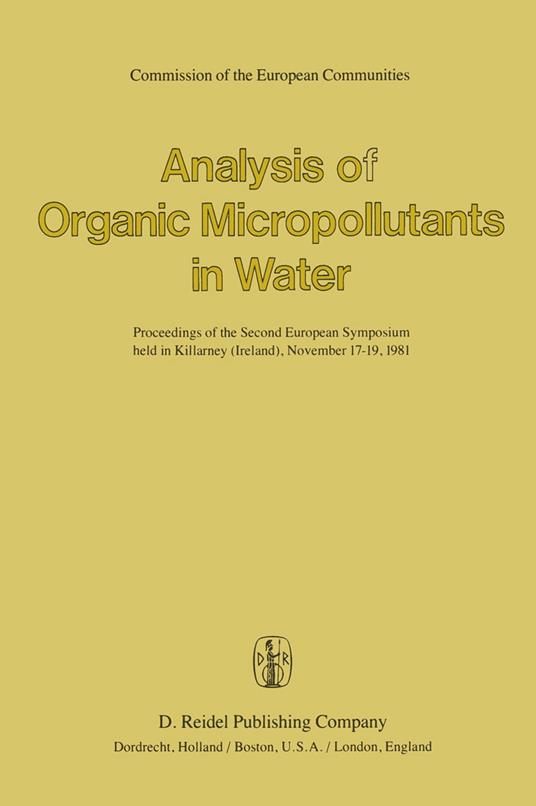 Analysis of Organic Micropollutants in Water