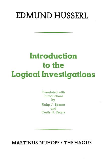 Introduction to the Logical Investigations