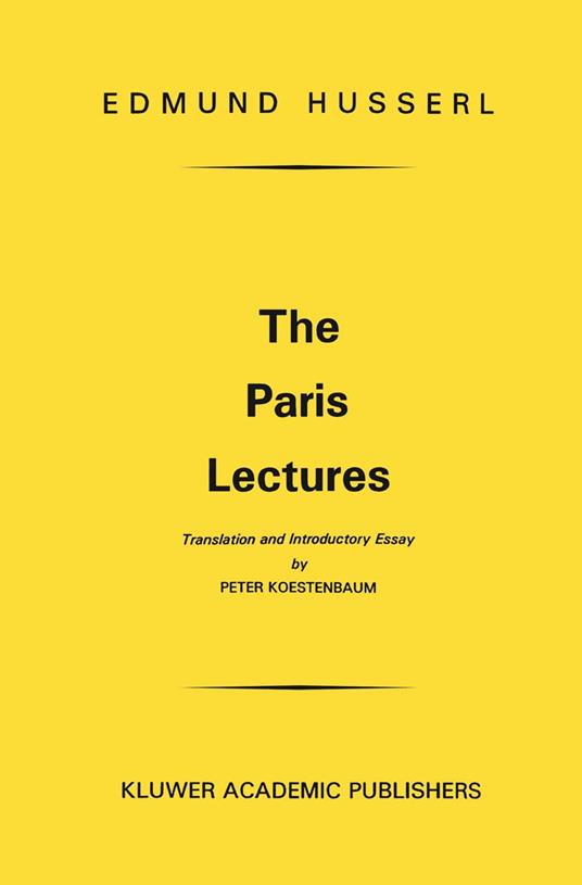 The Paris Lectures