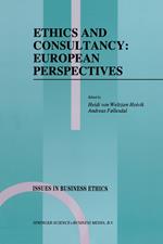 Ethics and Consultancy: European Perspectives