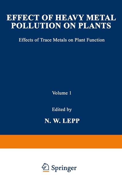 Effect of Heavy Metal Pollution on Plants