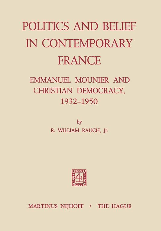 Politics and Belief in Contemporary France