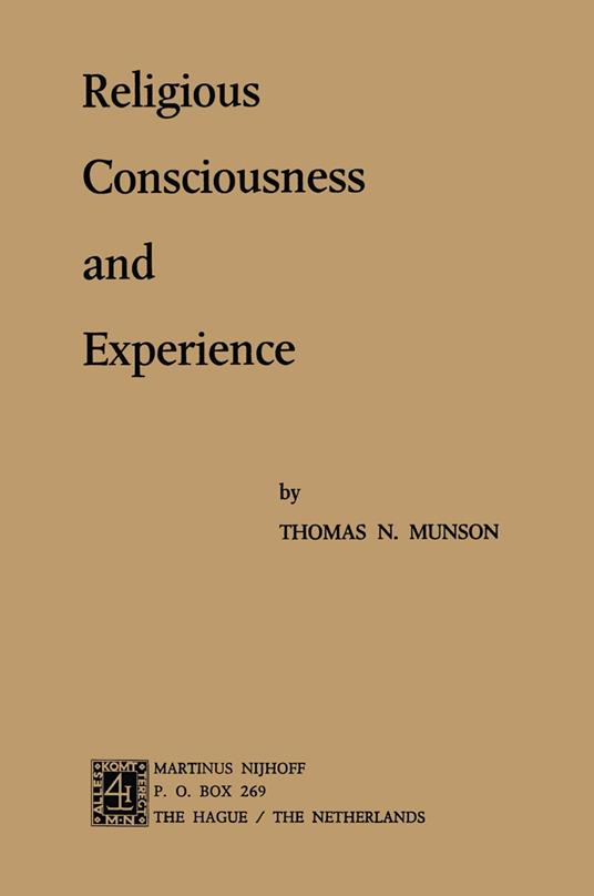 Religious Consciousness and Experience