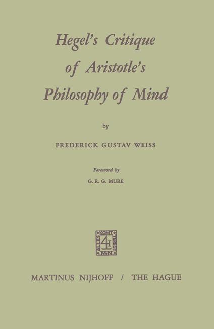 Hegel’s Critique of Aristotle’s Philosophy of Mind