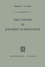 The Concept of Judgment in Montaigne