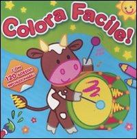 Colora facile! Con adesivi - copertina