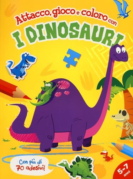 Attacco, gioco e coloro con i dinosauri - copertina