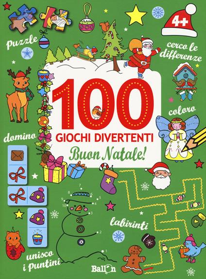 Buon Natale! 100 giochi divertenti. Ediz. a colori - copertina