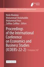 Proceedings of the International Conference on Economics and Business Studies (ICOEBS-22-2)