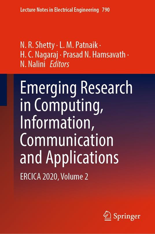 Emerging Research in Computing, Information, Communication and Applications