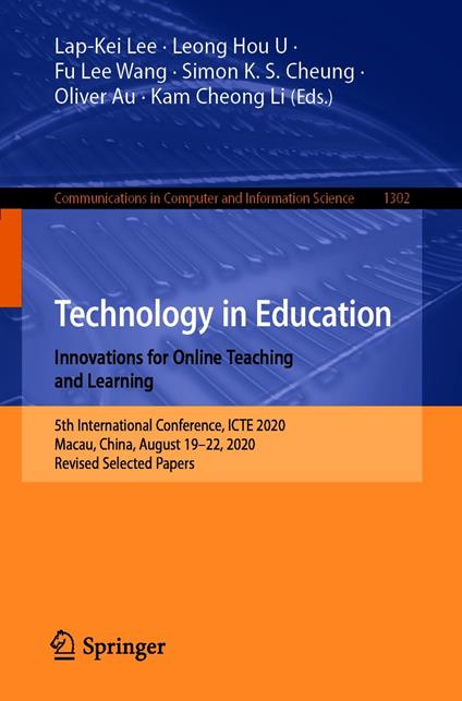 Technology in Education. Innovations for Online Teaching and Learning